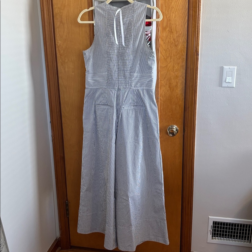 ME+EM Seersucker Sleeveless Jumpsuit - Picture 3 of 3